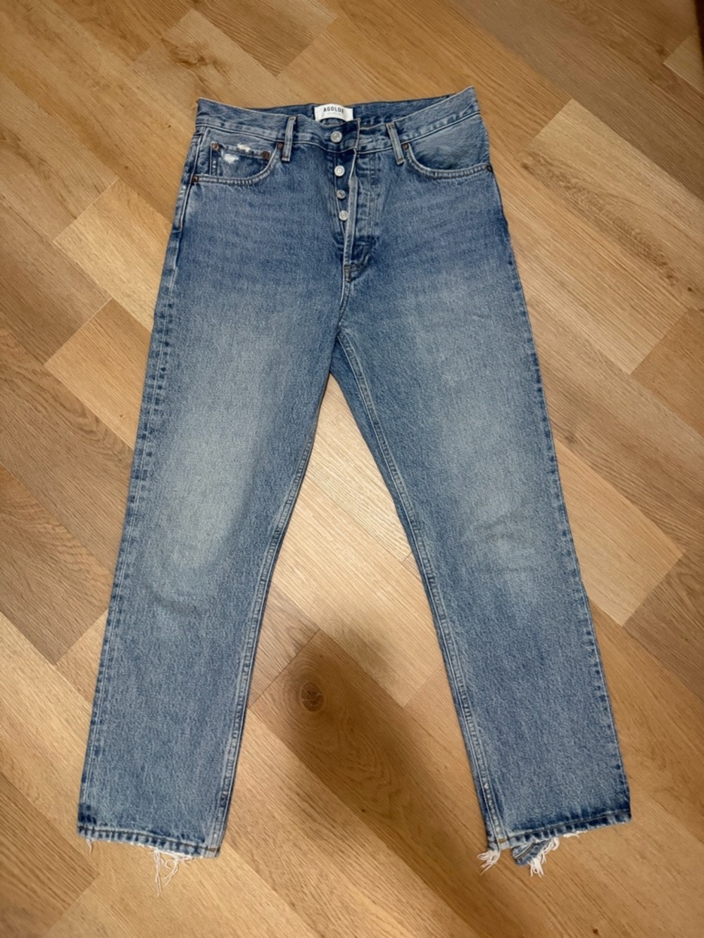 Agolde High Rise Riley Straight Crop Jeans Endless 27